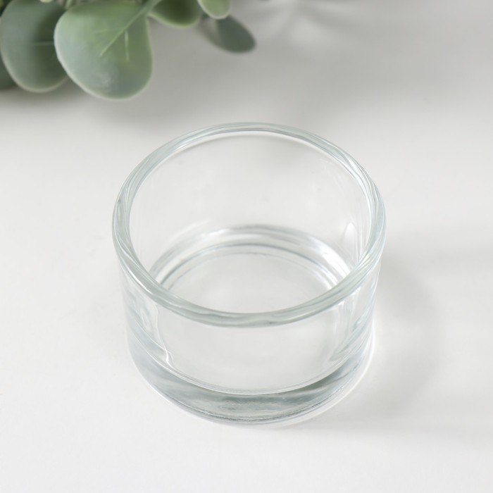 Подсвечник стеклянный для чайных свечей d 4,5 см