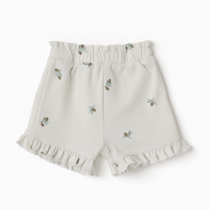 Шорты для девочки «Крошка Я» Olives, размер 74-80, молочный - Фото 1