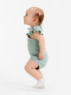 Боди с воланами Крошка Я Olives, р. 74-80, оливковый 10220829