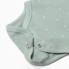 Боди с воланами Крошка Я Olives, р. 74-80, оливковый 10220829