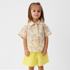 Костюм для девочки (рубашка и шорты) KAFTAN, р.30 (98-104), желтый - фото 300960900