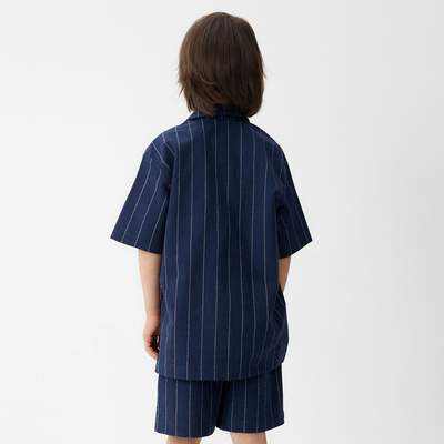 Костюм для мальчика (рубашка, шорты) KAFTAN, синий, размер 30 (98-104 см)