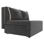 Прямой диван «Лагуна», механизм выкатной, велюр, цвет серый / бежевый 10388657