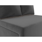 Прямой диван «Лагуна», механизм выкатной, велюр, цвет серый / бежевый 10388657