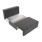 Прямой диван «Лагуна», механизм выкатной, велюр, цвет серый / бежевый 10388657