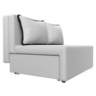 Прямой диван «Лагуна», механизм выкатной, экокожа, цвет белый / чёрный - фото 121574003