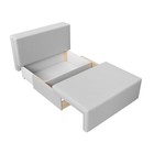 Прямой диван «Лагуна», механизм выкатной, экокожа, цвет белый / чёрный - фото 121573997