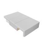 Прямой диван «Лагуна», механизм выкатной, экокожа, цвет белый / чёрный - фото 121573998