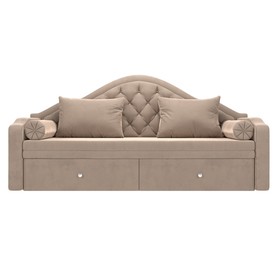 Детский диван «Сойер», механизм выкатной, велюр, цвет бежевый 10388896