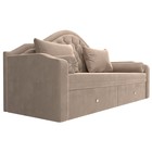 Детский диван «Сойер», механизм выкатной, велюр, цвет бежевый 10388896