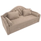 Детский диван «Сойер», механизм выкатной, велюр, цвет бежевый 10388896