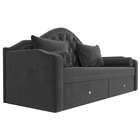 Детский диван «Сойер», механизм выкатной, велюр, цвет серый 10388898