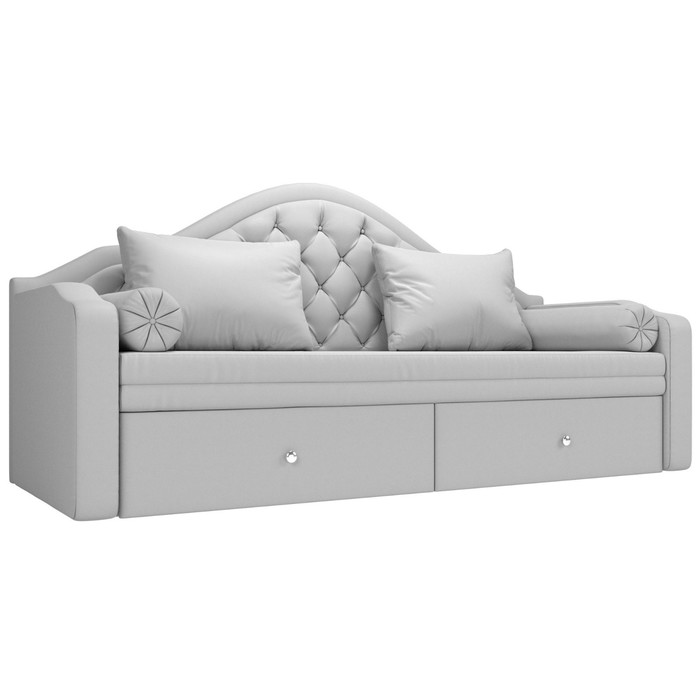 Диван детский «Сойер», механизм выкатной, экокожа, цвет белый