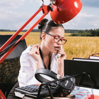 Очки GA0512 (Цвет: C2 черный, красный; диоптрия: +2; тонировка: Нет) - фото 30068817