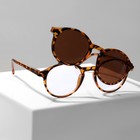 Очки с клипоном (Clip-On) GA0414 (Цвет: C1 леопард; диоптрия: -2,5; тонировка: Коричневый) - фото 24430039