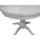 Стол обеденный Моро 4 раздвижной, 1000х1000х765, белый/серебро - Фото 4