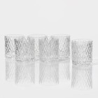 Стаканы Magistro «Богема. Ромбы», 310 мл, 8.3×7.7×9 см, набор 6 шт., стекло, прозрачные - Фото 3