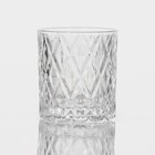 Стаканы Magistro «Богема. Ромбы», 310 мл, 8.3×7.7×9 см, набор 6 шт., стекло, прозрачные - Фото 4