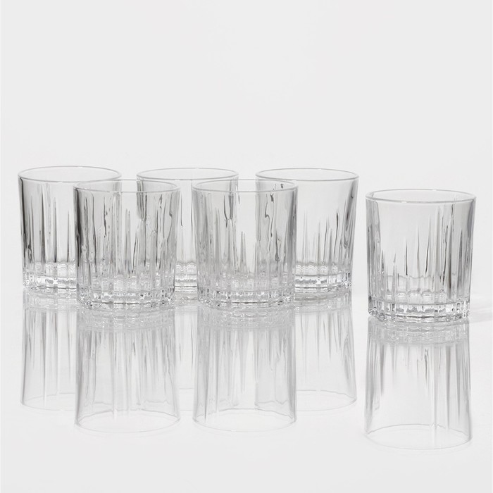 Набор стаканов Magistro «Богема. Полоса», 310 мл, 8,3×7,7×9 см, 6 шт