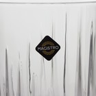 Стаканы Magistro «Богема. Полоса», 310 мл, 8.3×7.7×9 см, набор 6 шт., стекло, прозрачные - Фото 6