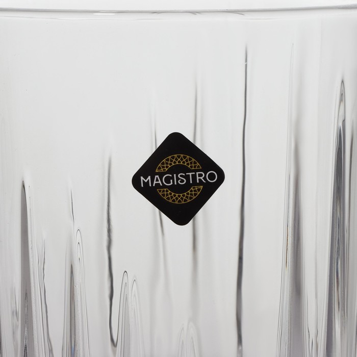 Набор стаканов Magistro «Богема. Полоса», 310 мл, 8,3×7,7×9 см, 6 шт