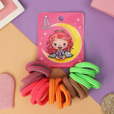 Резинки для волос Выбражулька «Ангелочек», набор 20 шт., радость, 2.5 см