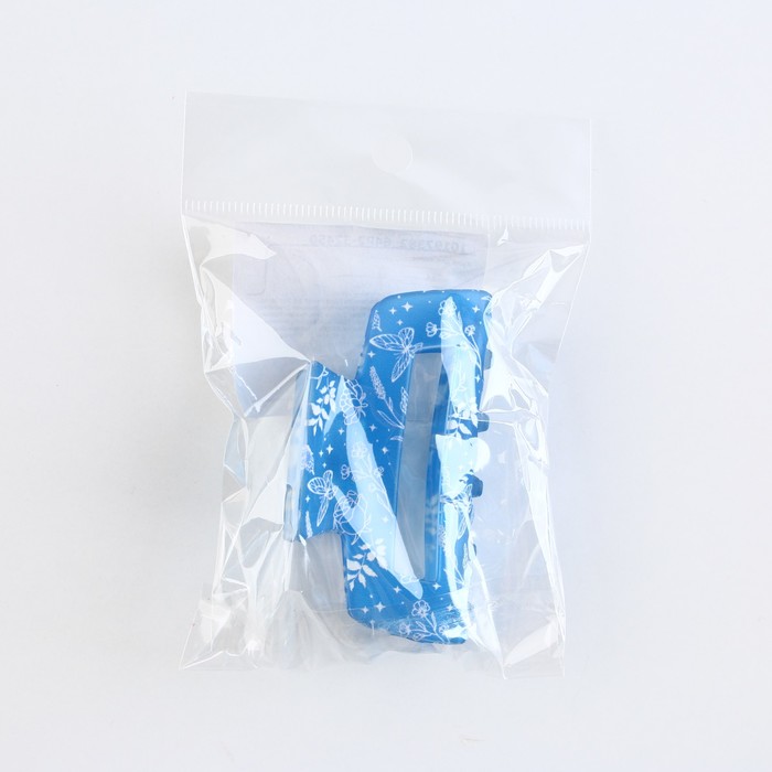 Краб для волос "Воздушной", голубой, 11 х 5 х 3 см