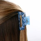 Краб для волос, заколки «Воздушный», голубой, 7×3×3.5 см 10197382
