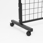 Сетка на колёсах, 100×200 см, размер ячейки 5.5×5.5 см, чёрная - Фото 4