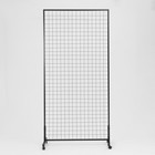 Сетка на колёсах, 100×200 см, размер ячейки 5.5×5.5 см, чёрная - Фото 3