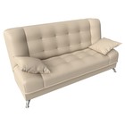 Прямой диван «Анна», механизм книжка, экокожа, цвет бежевый - Фото 6