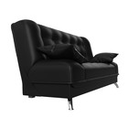 Прямой диван «Анна», механизм книжка, экокожа, цвет чёрный - Фото 3