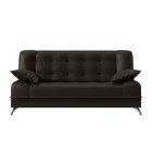 Прямой диван «Анна», механизм книжка, экокожа, цвет коричневый - Фото 2