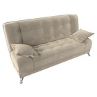 Прямой диван «Анна», механизм книжка, микровельвет, цвет бежевый - Фото 6