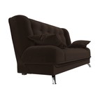 Прямой диван «Анна», механизм книжка, микровельвет, цвет коричневый - Фото 3