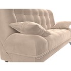 Прямой диван «Анна», механизм книжка, велюр, цвет бежевый  (артикул 10388582)  большой выбор товаров оптом и в розницу по низким ценам с доставкой