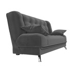 Прямой диван «Анна», механизм книжка, велюр, цвет серый - Фото 3
