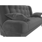 Прямой диван «Анна», механизм книжка, велюр, цвет серый - Фото 4