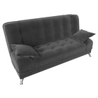 Прямой диван «Анна», механизм книжка, велюр, цвет серый - Фото 6