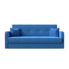 Прямой диван «Надежда», механизм книжка, велюр, цвет голубой - Фото 2