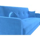 Прямой диван «Надежда», механизм книжка, велюр, цвет голубой - Фото 4