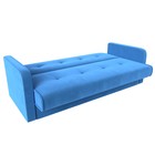 Прямой диван «Надежда», механизм книжка, велюр, цвет голубой - Фото 6