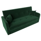 Прямой диван «Надежда», механизм книжка, велюр, цвет зелёный - Фото 5