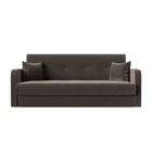 Диван прямой «Надежда», механизм книжка, велюр, цвет коричневый - Фото 2