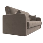 Прямой диван «Надежда», механизм книжка, велюр, цвет коричневый - Фото 3