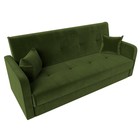 Прямой диван «Надежда», механизм книжка, микровельвет, цвет зелёный - Фото 5