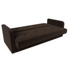 Прямой диван «Надежда», механизм книжка, микровельвет, цвет коричневый - Фото 6