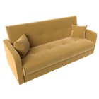 Прямой диван «Надежда», механизм книжка, микровельвет, цвет жёлтый - Фото 5