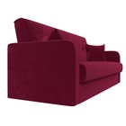 Прямой диван «Надежда», механизм книжка, микровельвет, цвет бордовый - Фото 3