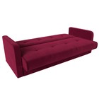 Прямой диван «Надежда», механизм книжка, микровельвет, цвет бордовый - Фото 6